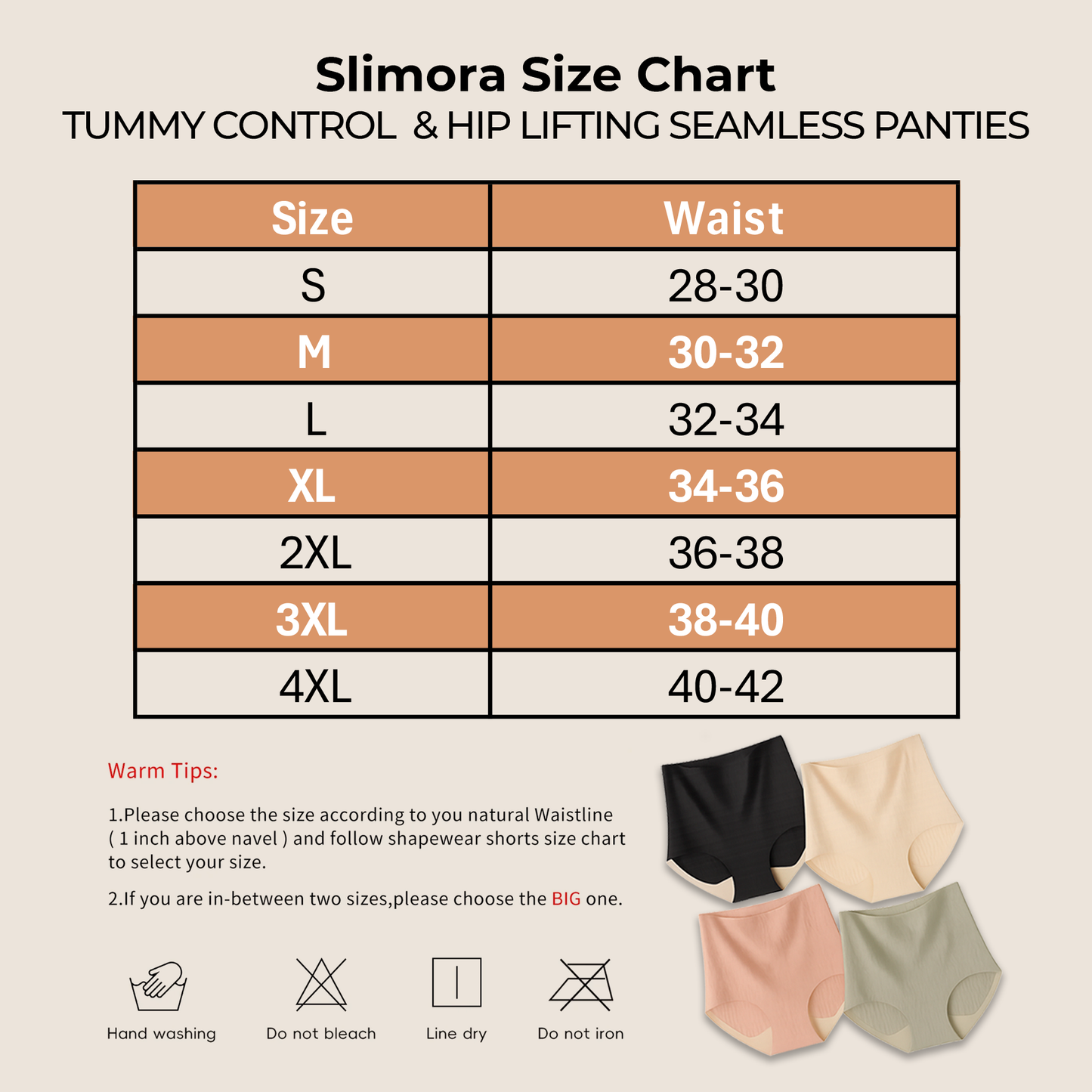 Slimora Tummy Control & Hip Lifting Seamless Underwear
